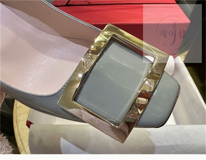 로저 비비에 트럼펫 메탈 버클 펌프스 7cm (TJ공장) - 상세 이미지